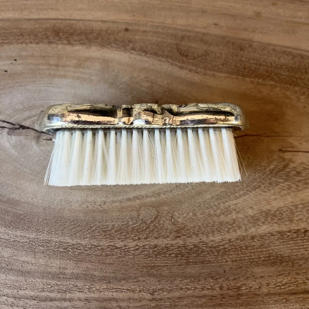 Vintage Silver Plated Hair Brush Heavy Silver Plated Ornate Vanity Set